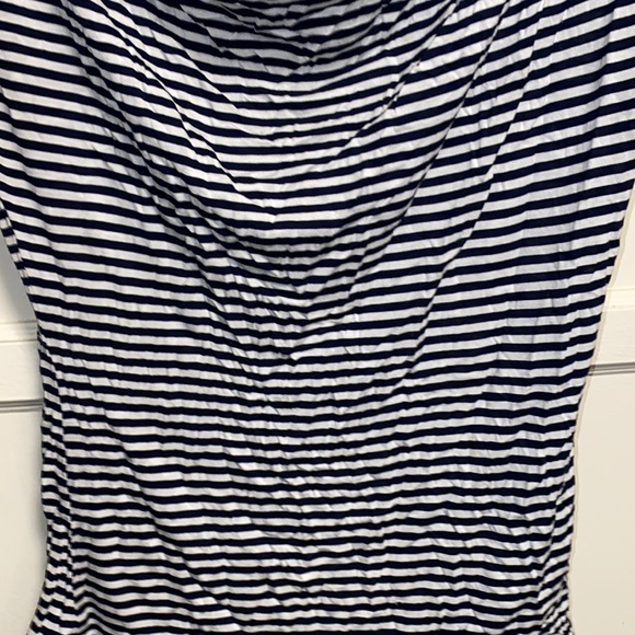 H&M Medium Black White Stripe Boat Neck Short Sleeve Top - Picture 5 of 12